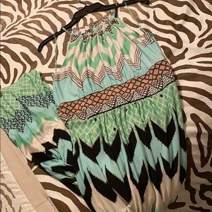 Halter style maxi dress